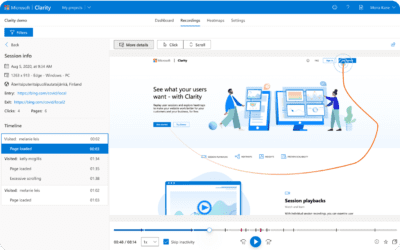 Hva er Heatmaps og opptak av brukerøkter i Microsoft Clarity?